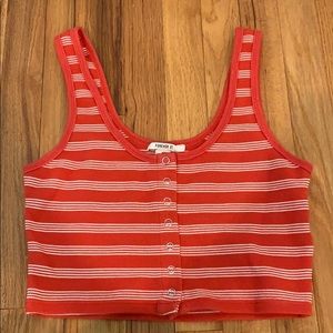 f21 striped tank